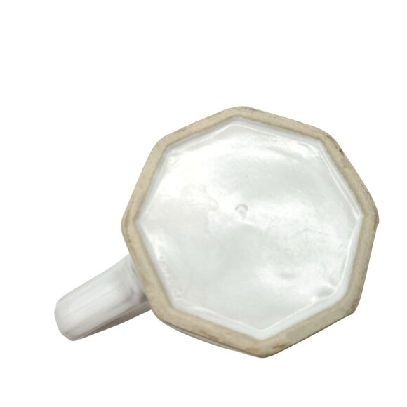 Vintage Rainbow Stripes Octagon Ceramic Mug Retro Pride - Picture 6 of 10